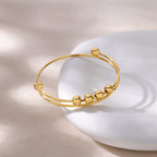 Pulsera con Cuentas Giratorias Antiestrés para Hombre o Mujer oro