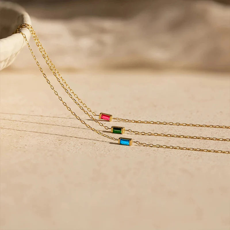 Pulsera con Piedra de Nacimiento de Color