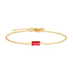 Pulsera con Piedra de Nacimiento de Color