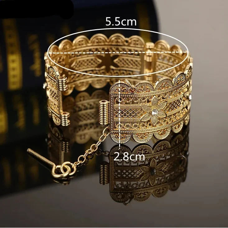 Pulsera con strass árabe musulmana para boda