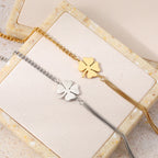 Pulsera con Trébol de 4 Hojas de la Suerte 
