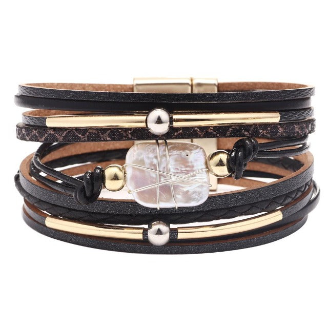 Pulsera Bohème Chic negra