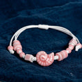Pulsera Bohemia Concha Caracol rosa