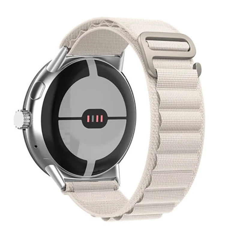 Pulsera con hebilla Alpine para Smartwatch Google Pixel Watch 1 y 2 beige