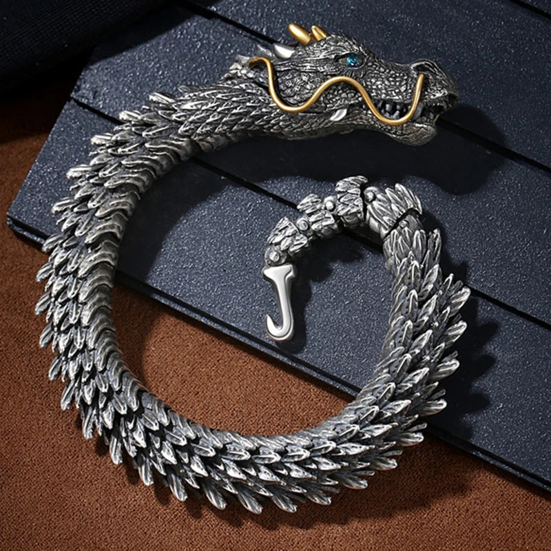 Pulsera Gourmette Dragón Budista