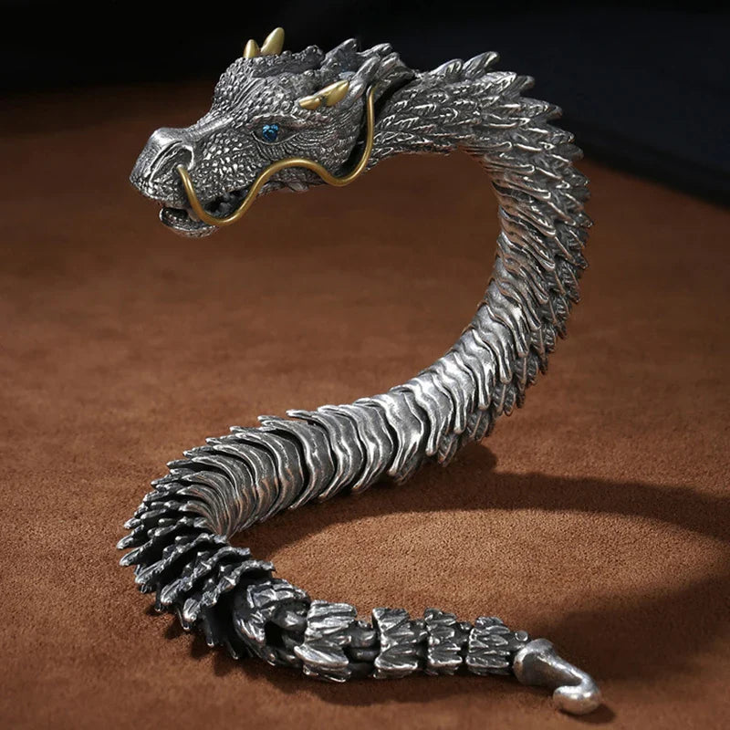 Pulsera Gourmette Dragón Budista