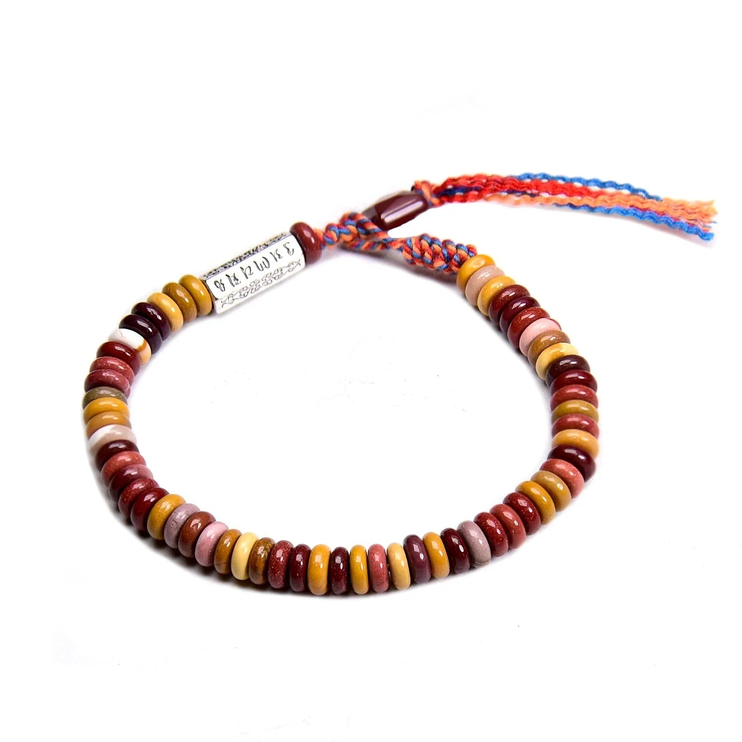 Pulsera Budista Tibetana de Cuentas de mokaíta