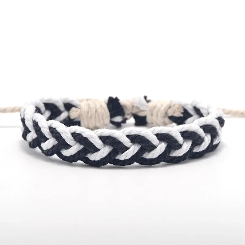 Brazilian Handmade Bracelet Natural Colors white and black