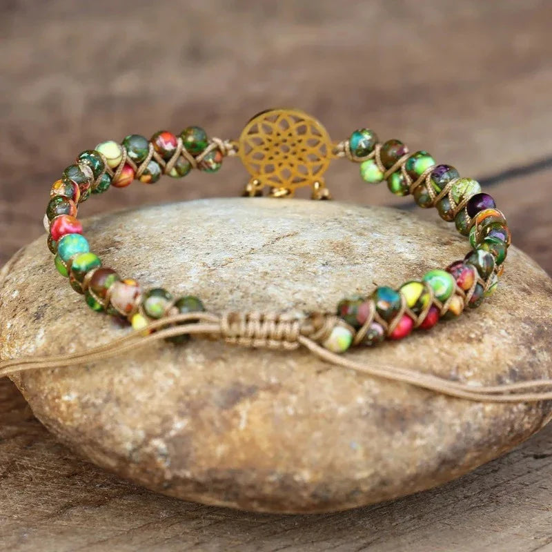 Pulsera Capteur de Rêve con Piedras Naturales