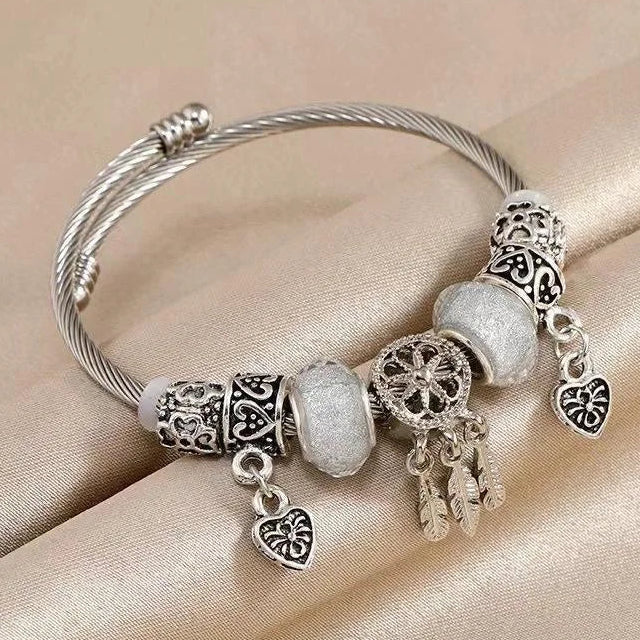Pulsera Capturador de Sueños y Corazones