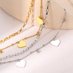 Pulsera Corazón Doble Mujer