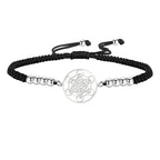 Colored Metatron’s Cube Bracelet black