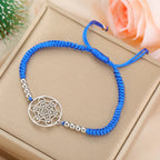 Colored Metatron’s Cube Bracelet blue