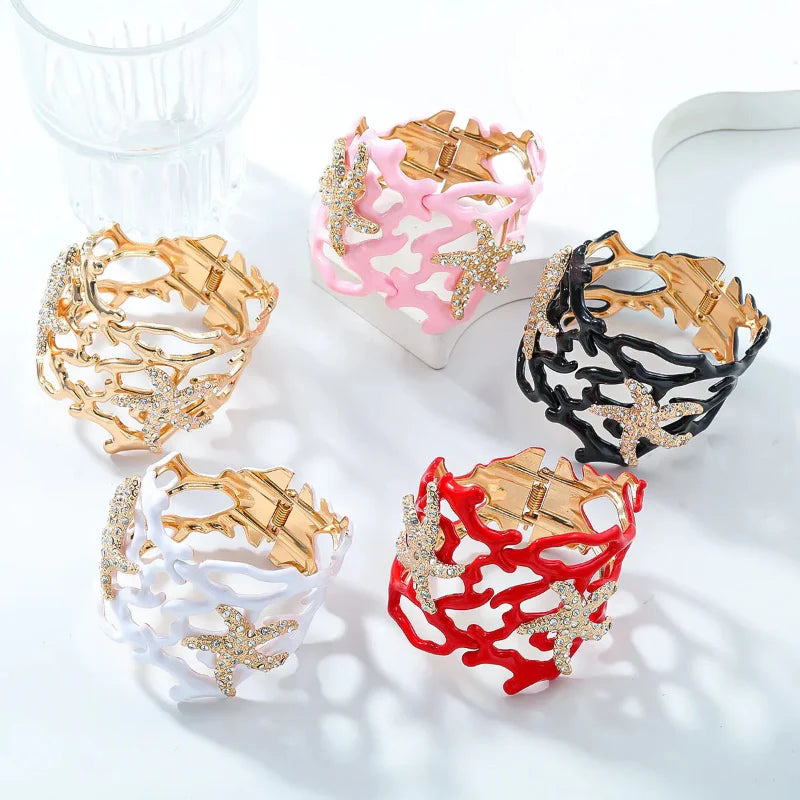 Pulsera Coral y Estrella de Mar