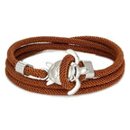 Pulsera Cordón Tortuga Marina café
