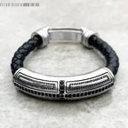 Pulsera Croix Rustique de Cuero - Exception®