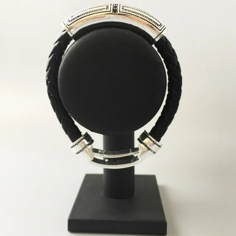 Pulsera Croix Rustique de Cuero - Exception®