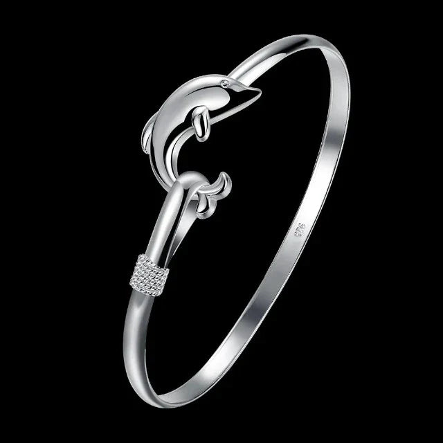 Pulsera Dauphin de Plata para Mujer