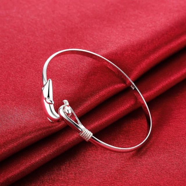 Pulsera Dauphin de Plata para Mujer