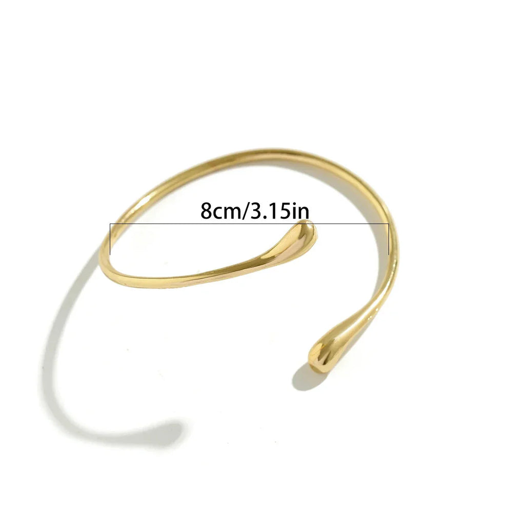Brazalete de Brazo para Mujer Gota de Agua - Adorno Cadena de Brazo y Joya para Bíceps en Oro