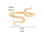 Brazalete de Brazo para Mujer Cola de Serpiente - Adorno de Cadena para Brazo y Joya de Bíceps en Oro