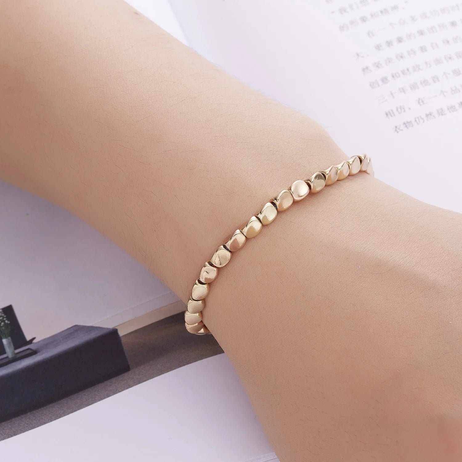 Pulsera de la Suerte Tibetana de Cobre