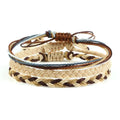 Tibetan Braided Lucky Bracelet 9 Beige