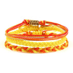 Tibetan Braided Lucky Bracelet 9 Yellow