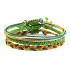 Tibetan Braided Lucky Bracelet 9 Green