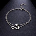 Tobillera Personalizada de Plata para Mujer