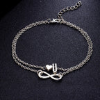 Tobillera Personalizada de Plata para Mujer