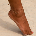 Pulsera de Tobillo para Mujer Oro & Plata oro