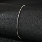 Pulsera de Tobillo Fina plata
