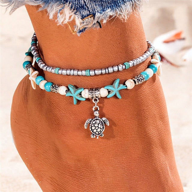 Pulsera de Tobillo Tortuga