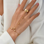 Brazalete de Mano Joya para Mujer Cadena Dedo y Mano