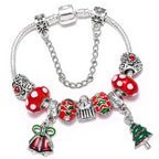 Pulsera de Navidad Árbol de Navidad Plata