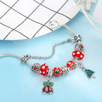 Pulsera de Navidad Árbol de Navidad Plata