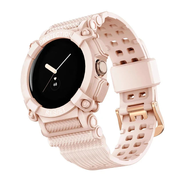Pulsera de Protección Sólida para Smartwatch Google Pixel Watch 1 & 2 rosa