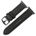 Pulsera de reemplazo para Apple Watch de cuero envejecido negra