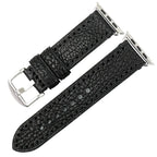 Pulsera de reemplazo para Apple Watch de cuero envejecido negra