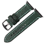 Pulsera de reemplazo para Apple Watch de cuero envejecido verde
