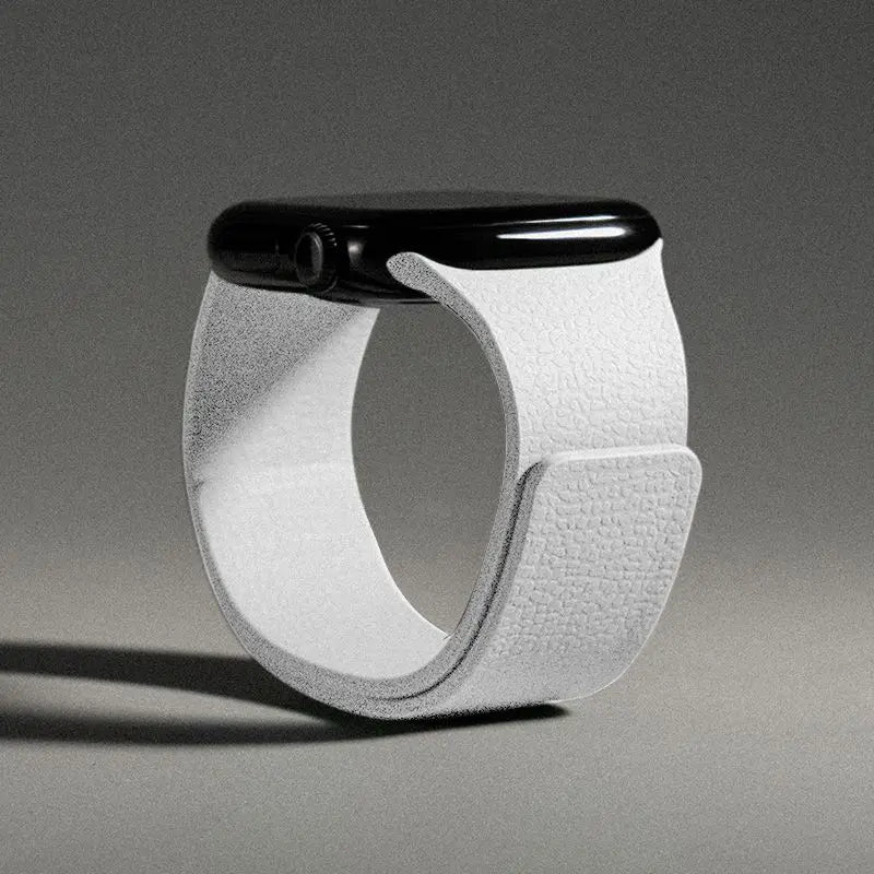 Correa de reemplazo magnética de silicona blanca para Apple Watch