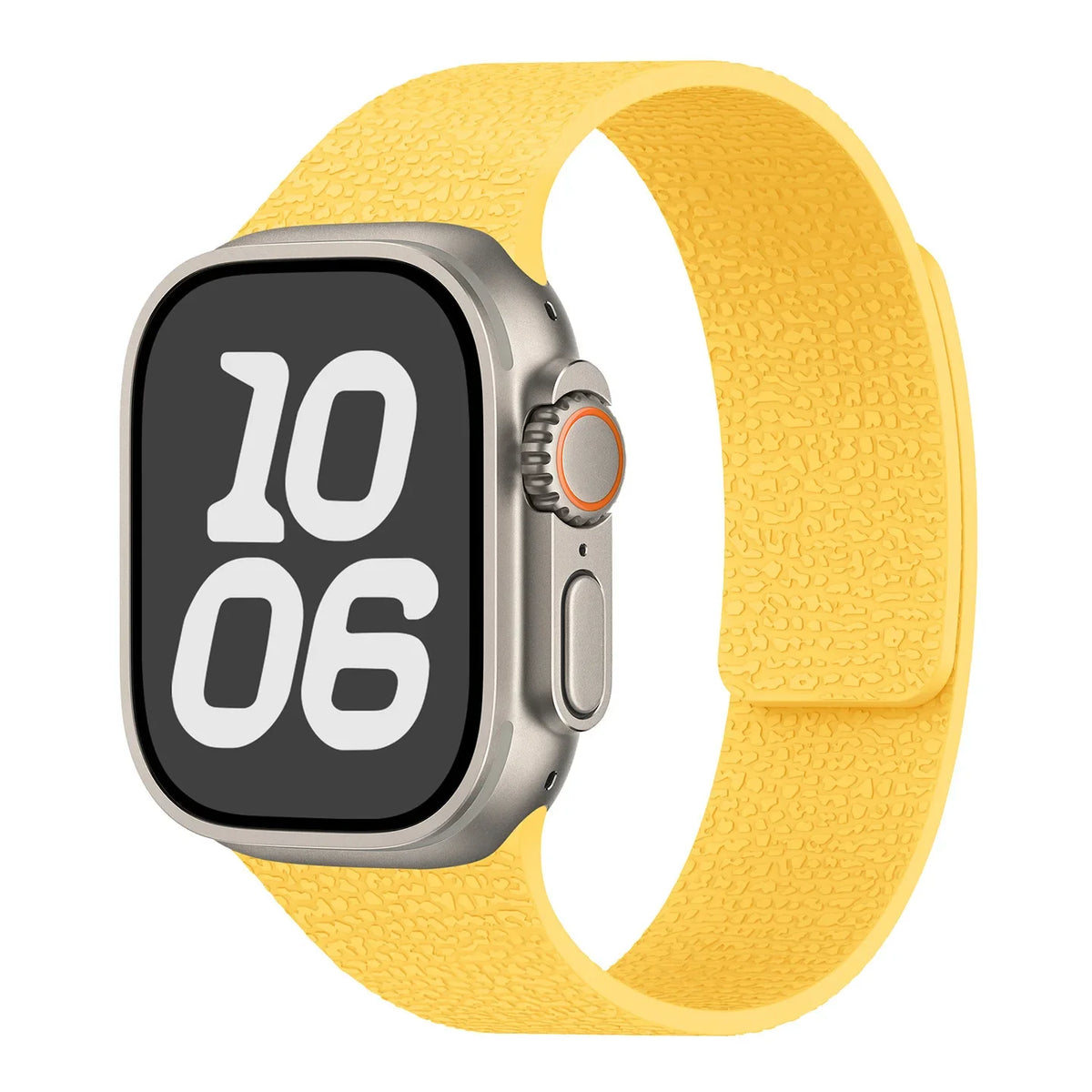 Correa de reemplazo magnética de silicona amarilla para Apple Watch