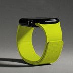 Correa de reemplazo magnética de silicona amarillo neón para Apple Watch