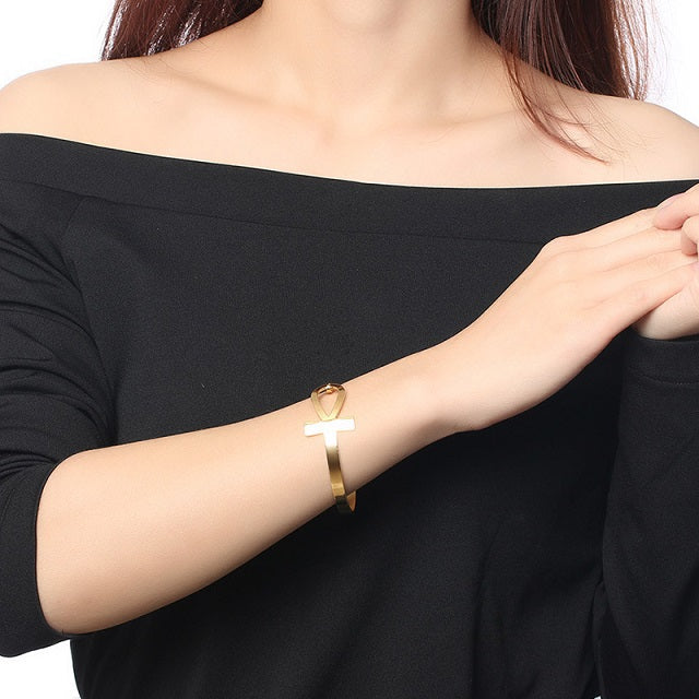 Pulsera egipcia para mujer en oro