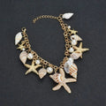 Pulsera Elegante con Conchas oro