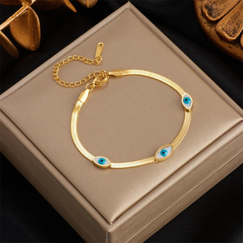 Brazalete Elegante Contra el Mal de Ojo para Mujer
