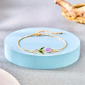 Pulsera Elegante Flor de Tulipán violeta