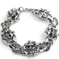 Pulsera de Acero Cabeza de Calavera