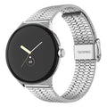 Pulsera de Acero Inoxidable Mallada para Smartwatch Google Pixel Watch 1 & 2 plata